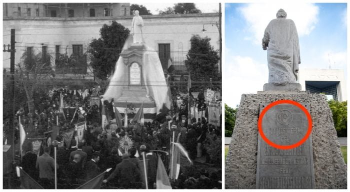 estatua padre mier monterrey masones macroplaza giacomino