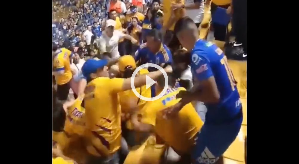 violencia volcan estadio universitario tigres monterrey